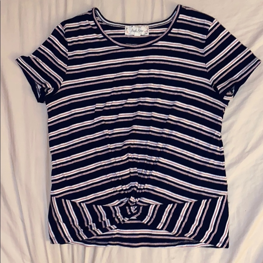Trendy striped tee